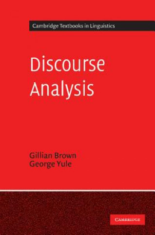 Книга Discourse Analysis Gillian Brown