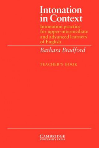 Kniha Intonation in Context Teacher's book Barbara Bradford