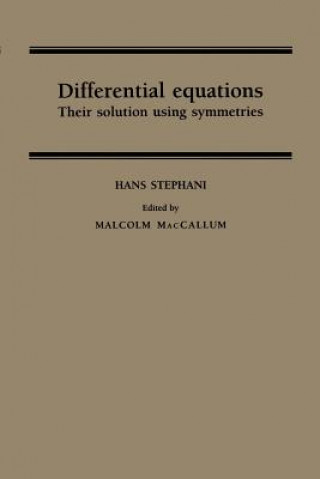 Kniha Differential Equations Hans Stephani