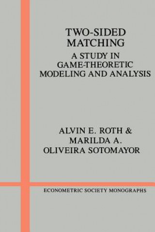 Könyv Two-Sided Matching A E Roth