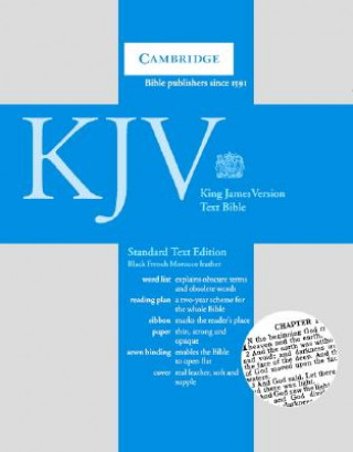 Book KJV Emerald Text Bible, Black French Morocco Leather, KJ533:T 