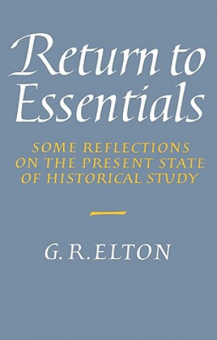 Buch Return to Essentials Geoffrey Rudolp Elton