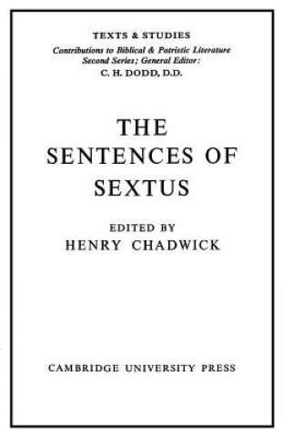 Kniha Sentences of Sextus Henry Chadwick