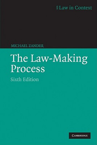 Kniha Law-Making Process Michael Zander