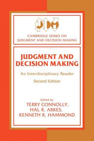 Livre Judgment and Decision Making Terry Connolly