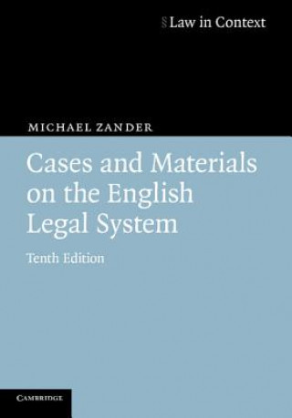 Kniha Cases and Materials on the English Legal System Michael Zander