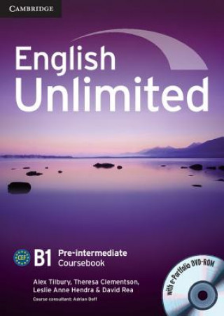 Könyv English Unlimited Pre-intermediate Coursebook with e-Portfolio Alex Tilbury