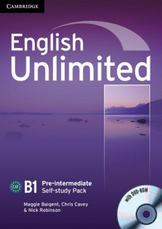 Книга English Unlimited Pre-intermediate Self-study Pack (Workbook with DVD-ROM) Maggie Baigent