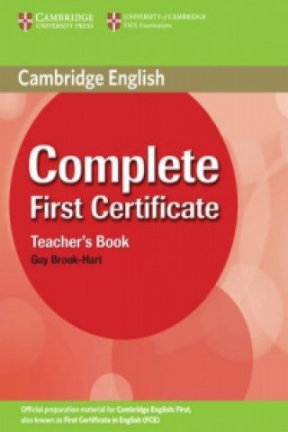 Książka Complete First Certificate Teacher's Book Guy Brook-Hart