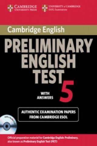 Książka Cambridge Preliminary English Test 5 Self-study Pack Cambridge ESOL