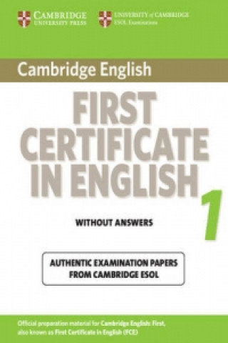 Livre Cambridge First Certificate in English 1 for Updated Exam Student's Book without Answers Cambridge ESOL