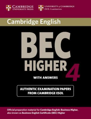 Könyv Cambridge BEC 4 Higher Student's Book with answers Cambridge ESOL
