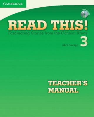 Książka Read This! Level 3 Teacher's Manual with Audio CD Alice Savage