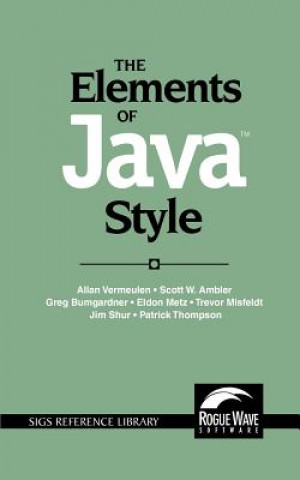 Livre Elements of Java (TM) Style Scott Ambler