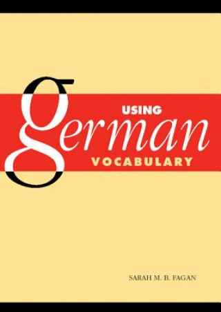 Kniha Using German Vocabulary Sarah M. B. (University of Iowa) Fagan