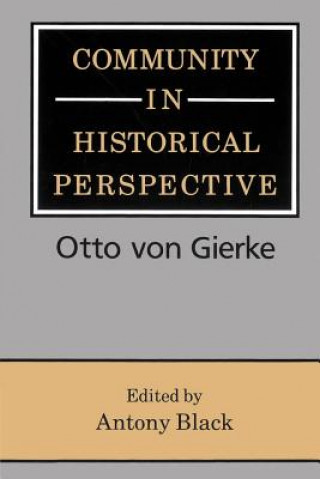 Buch Community in Historical Perspective Antony Black