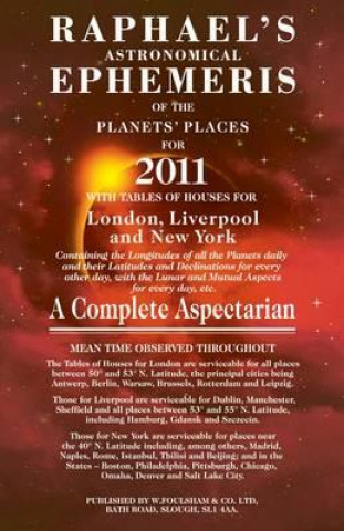 Knjiga Raphael's Astronomical Ephemeris Brother Edwin