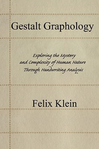 Book Gestalt Graphology Felix Klein