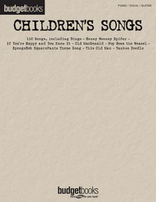 Kniha Budget Books Childrens Songs Hal Leonard Corp