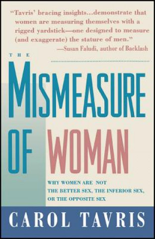 Kniha Mismeasure of Woman Carol Tavris