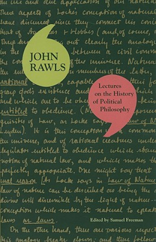 Carte Lectures on the History of Political Philosophy John Rawls