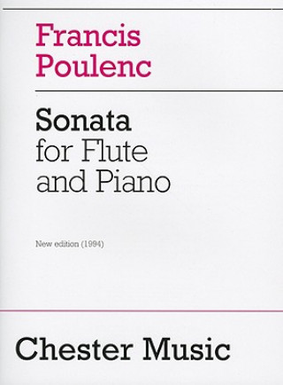 Kniha Poulenc Sonata Flute and Piano Francis Poulenc