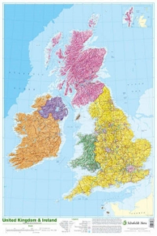 Tiskovina Map of UK and Ireland 