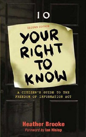 Buch Your Right to Know Heather Brooke
