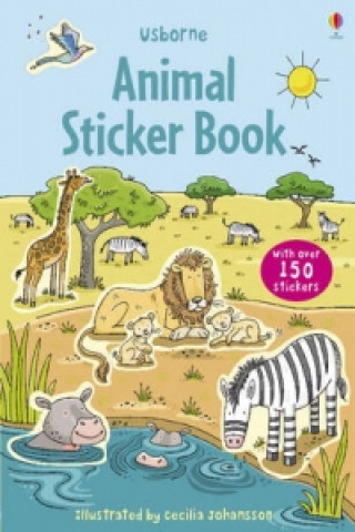 Książka First Sticker Book Animals Cecilia Johnson