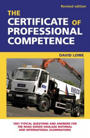 Carte Certificate of Professional Competence David Lowe
