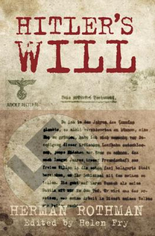 Książka Hitler's Will Herman Rothman