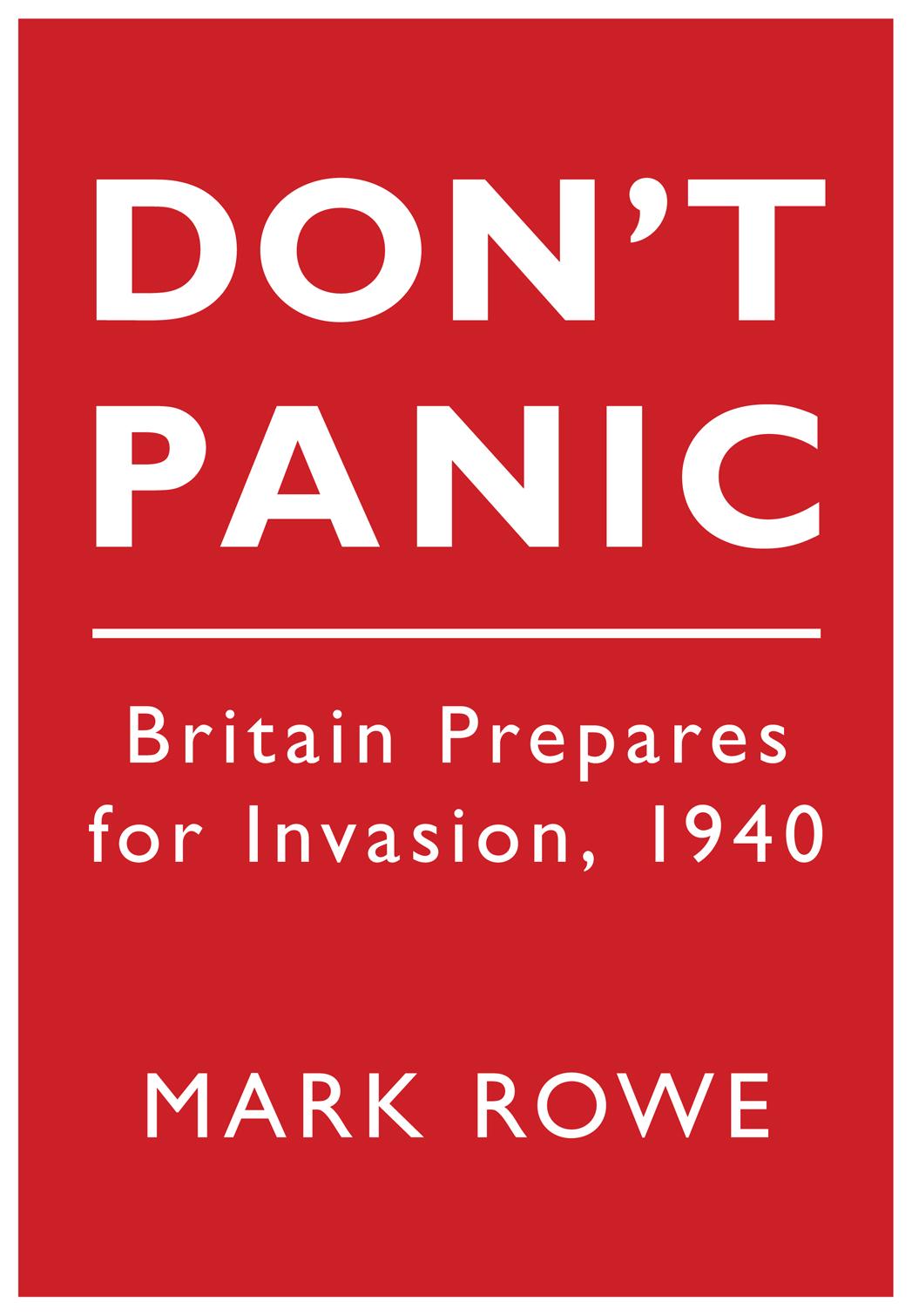 Carte Don't Panic Mark Rowe