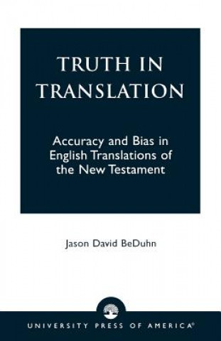 Książka Truth in Translation Jason David BeDuhn