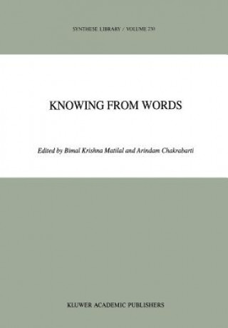 Carte Knowing from Words Bimal K. Matilal