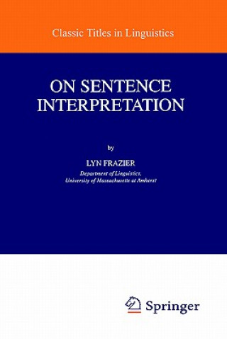 Książka On Sentence Interpretation L. Frazier