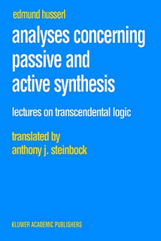 Книга Analyses Concerning Passive and Active Synthesis Edmund