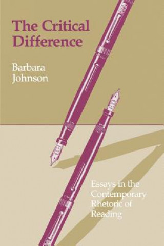 Libro Critical Difference Barbara Johnson