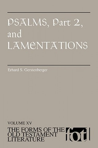 Kniha Psalms, Part 2 and Lamentations Erhard