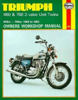 Kniha Triumph 650 & 750 2-Valve Unit Twins (63 - 83) Haynes Publishing