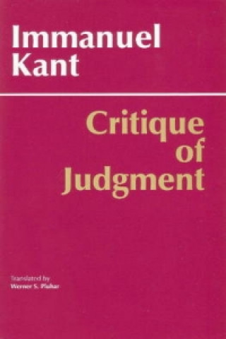 Kniha Critique of Judgment Immanuel Kant