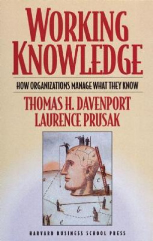 Kniha Working Knowledge H Davenport