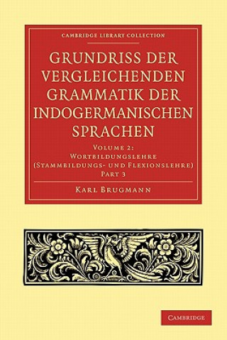 Carte Grundriss der vergleichenden Grammatik der indogermanischen Sprachen Karl Brugmann