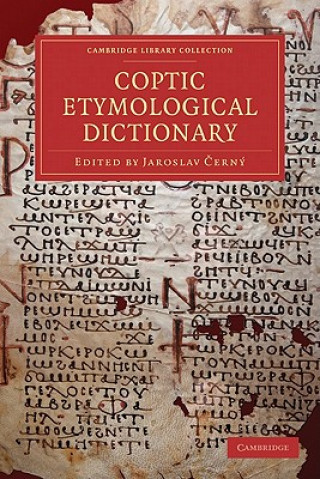 Könyv Coptic Etymological Dictionary Jaroslav Černý
