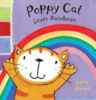 Carte Poppy Cat Loves Rainbows Lara Jones