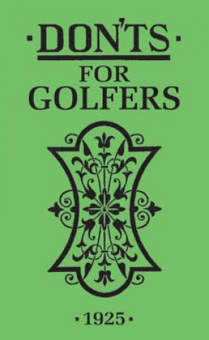 Kniha Don'ts for Golfers Sandy Green