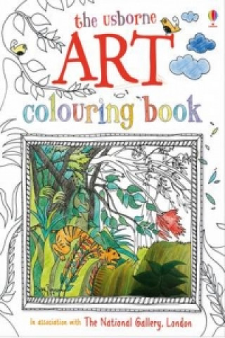 Книга Art colouring Book with stickers Rosie Dickins
