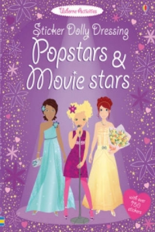 Book Sticker Dolly Dressing Popstars & Movie Stars Fiona Watt