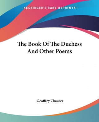 Carte Book Of The Duchess And Other Poems Geoffrey Chaucer