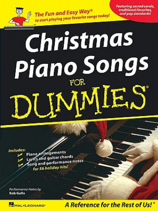 Kniha Christmas Piano Songs For Dummies, Songbook Bob Gulla