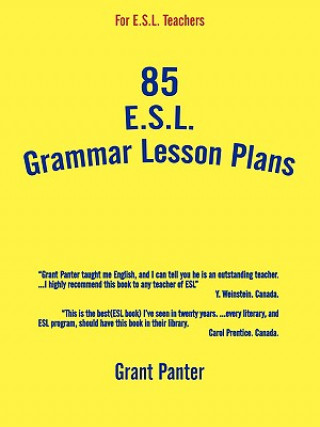 Könyv 85 ESL Grammar Lesson Plans Grant Panter